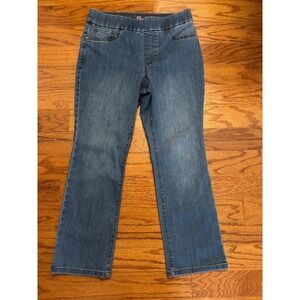 Kim Roger's Tummy Control Slip On Bootcut‎ Jeans Size 6P Short